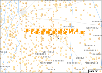 map of Chak One Hundred Fifty-two A