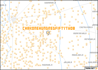 map of Chak One Hundred Fifty-two B