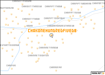 map of Chak One Hundred Five DB