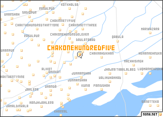 map of Chak One Hundred Five