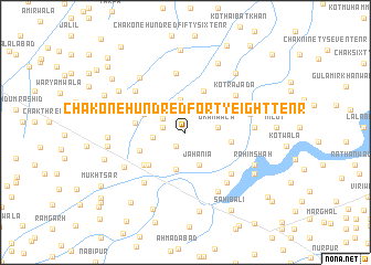 map of Chak One Hundred Forty-eight-Ten R