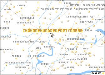 map of Chak One Hundred Forty-one SB