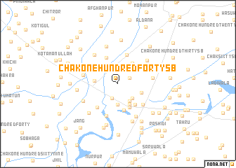 map of Chak One Hundred Forty SB