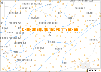 map of Chak One Hundred Forty-six EB