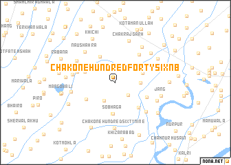 map of Chak One Hundred Forty-six NB