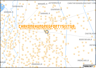 map of Chak One Hundred Forty-six TDA