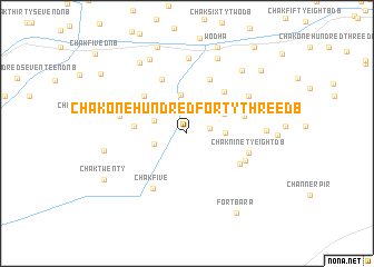 map of Chak One Hundred Forty-three DB