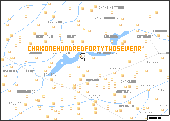 map of Chak One Hundred Forty-two-Seven R