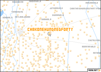 map of Chak One Hundred Forty