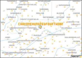 map of Chak One Hundred Four-Two BR