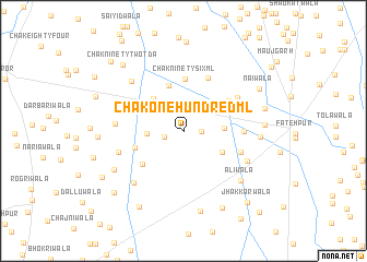 map of Chak One-hundred ML