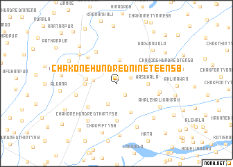 map of Chak One Hundred Nineteen SB