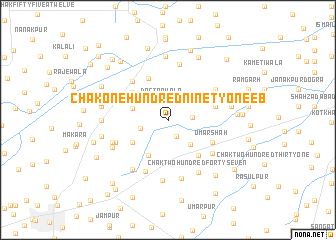 map of Chak One Hundred Ninety-one EB