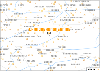 map of Chak One Hundred Nine