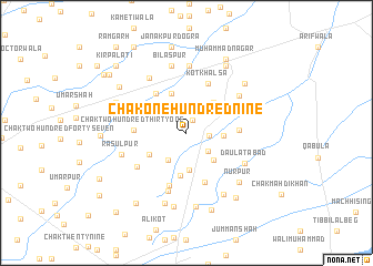 map of Chak One Hundred Nine