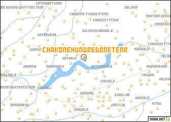 map of Chak One Hundred One-Ten R