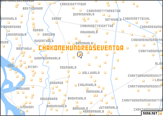 map of Chak One Hundred-seven TDA