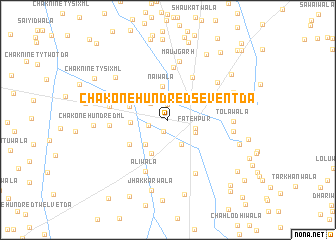 map of Chak One Hundred-seven TDA