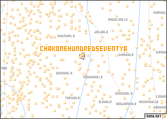 map of Chak One Hundred Seventy A