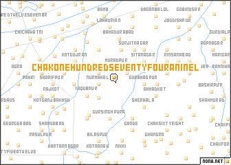 map of Chak One Hundred Seventy-four A Nine L