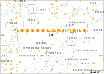 map of Chak One Hundred Seventy-two-Ten R