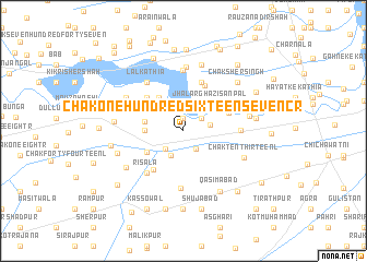 map of Chak One Hundred Sixteen-Seven CR