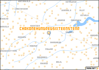 map of Chak One Hundred SixteenŞTen R