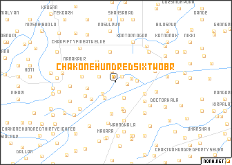 map of Chak One Hundred Six-Two BR