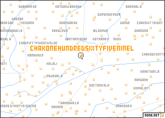 map of Chak One Hundred Sixty-five Nine L