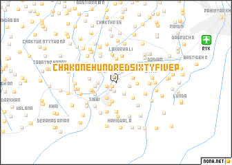 map of Chak One Hundred Sixty-five P