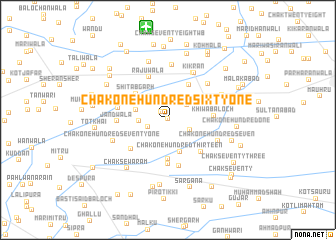 map of Chak One Hundred Sixty-one