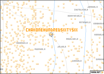 map of Chak One Hundred Sixty-six