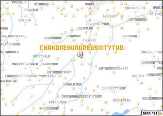 map of Chak One Hundred Sixty-two