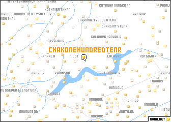 map of Chak One Hundred-Ten R