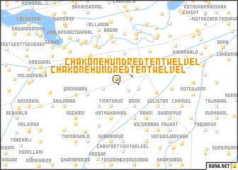 map of Chak One Hundred Ten-Twelve L