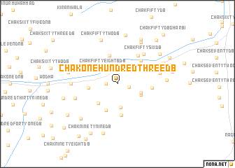 map of Chak One Hundred Three DB