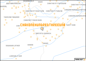 map of Chak One Hundred-three D N B