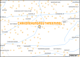 map of Chak One Hundred Three-Nine L