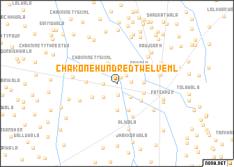 map of Chak One Hundred-twelve ML