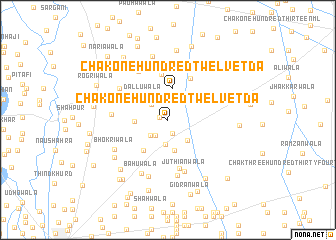 map of Chak One Hundred-twelve TDA