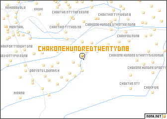 map of Chak One Hundred-twenty D N B