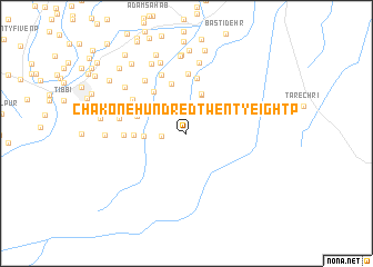 map of Chak One Hundred Twenty-eight P