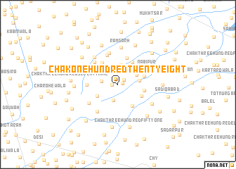 map of Chak One Hundred Twenty-eight