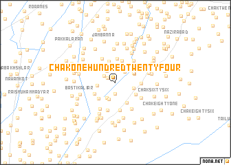 map of Chak One Hundred Twenty-four