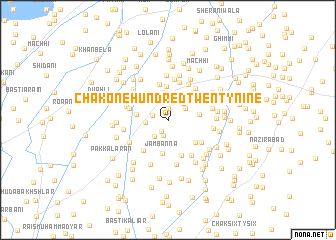 map of Chak One Hundred Twenty-nine