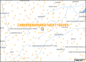 map of Chak One Hundred Twenty-seven