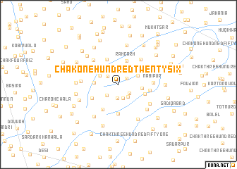 map of Chak One Hundred Twenty-six