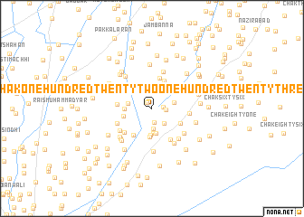 map of Chak One Hundred Twenty-two-One Hundred Twenty-three