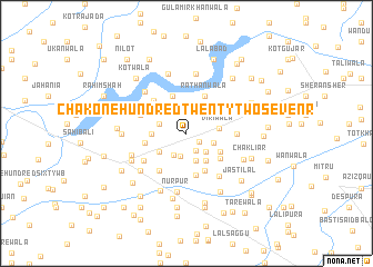 map of Chak One Hundred Twenty-two-Seven R