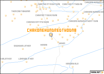 map of Chak One Hundred Two D N B